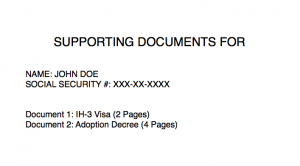 irs cover sheet