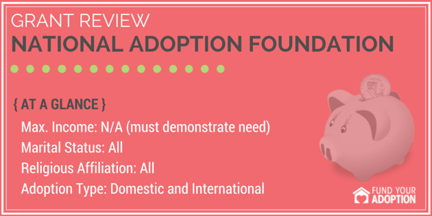 National Adoption Foundation Adoption Grant