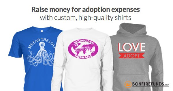 bonfire adoption t-shirts